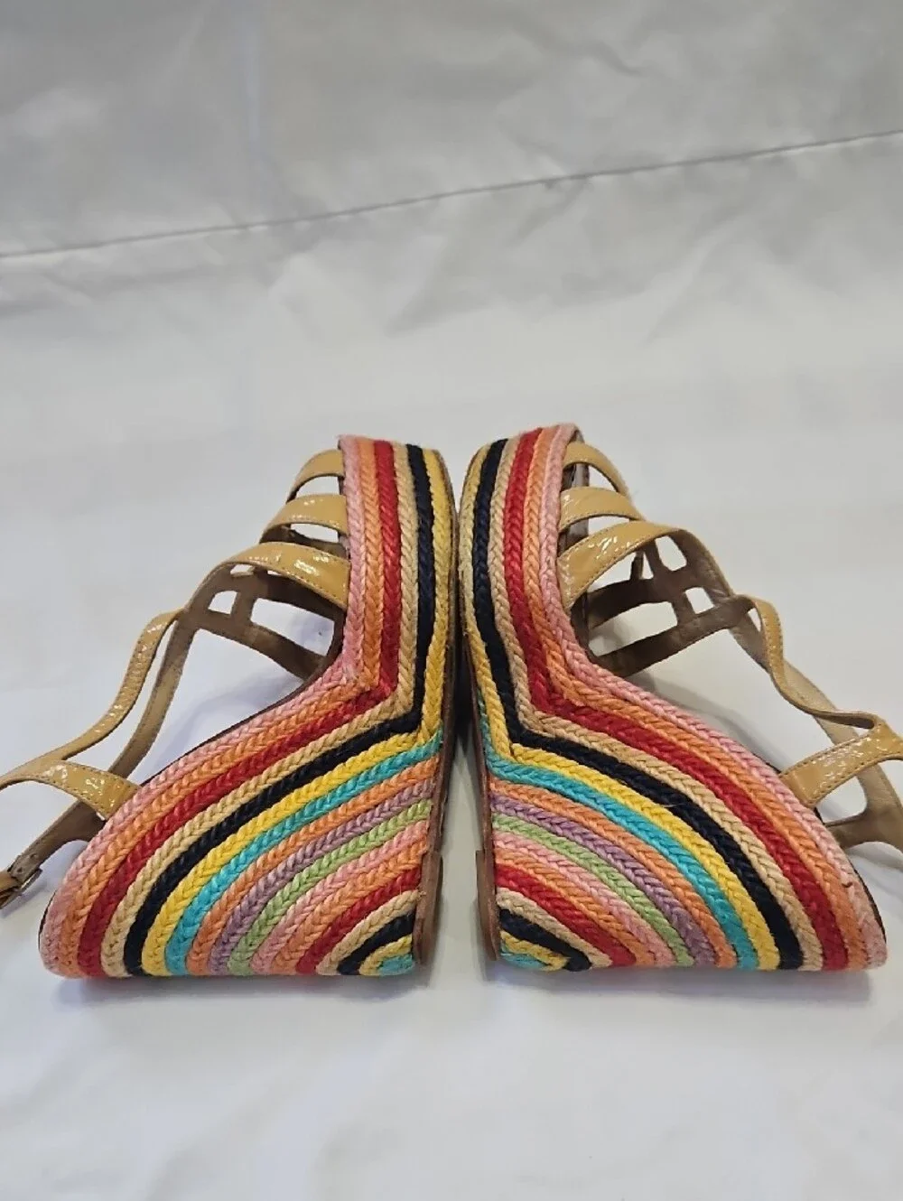 Kate Spade New York Lindsay Rainbow Espadrille Wedge Sandals